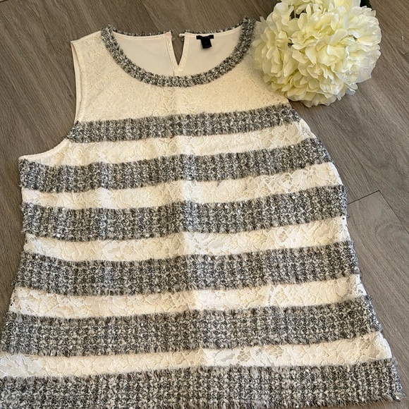 Like new J Crew tweed tank- Large - Picture 2 of 7